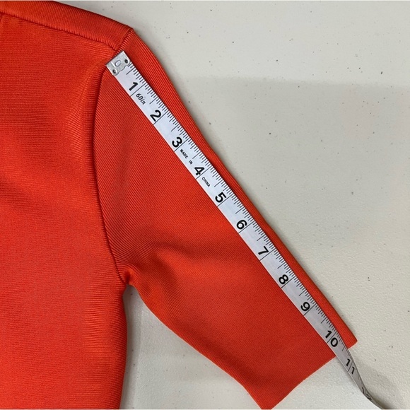 Victoria Beckham Orange Fit and Flare Backless Dress Size 2 - Picture 11 of 13